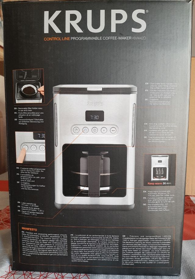 Cafetera Krups Control Line KM442D. Sin estrenar