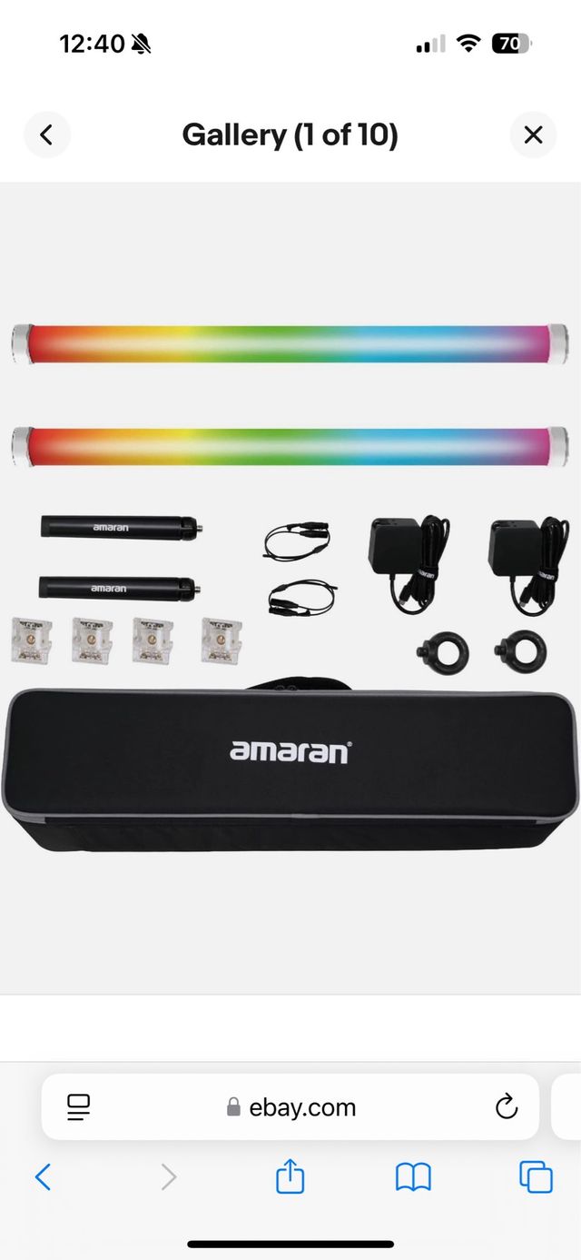 Amaran PT2c x2 Pixeltube RGB LED tubo led