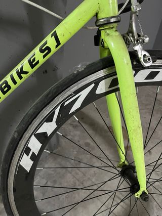 Bicicleta Fixie Verde Neón
