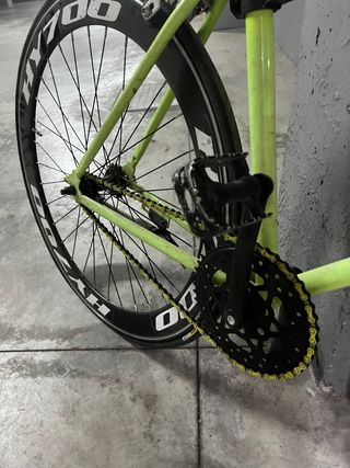 Bicicleta Fixie Verde Neón
