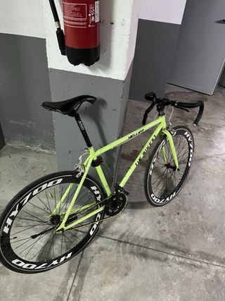 Bicicleta Fixie Verde Neón