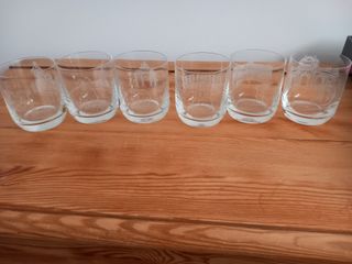 Juego 6 Vasos Cristal Bohemia