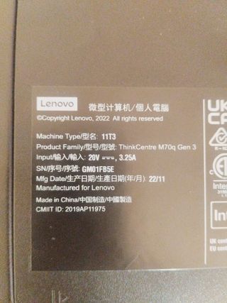 Ordenador Lenovo ThinkCentre i5