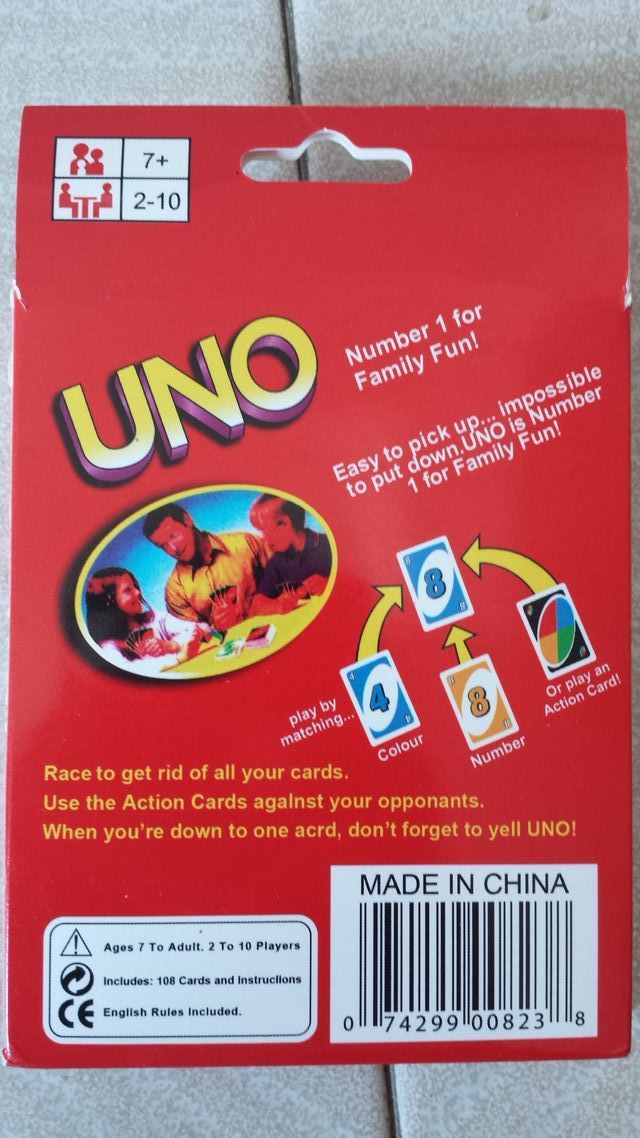 NUEVO Juego de cartas UNO