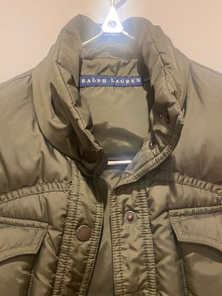 Chaleco Ralph Lauren Verde Oliva, talla 36-38 .