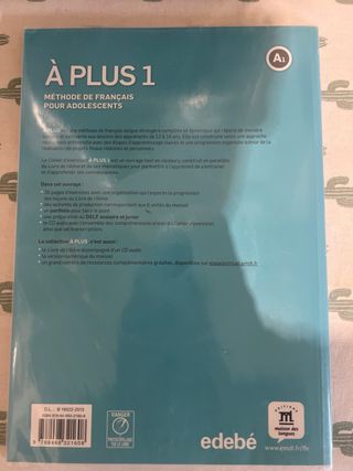 Libro escolas de Frances À PLUS! 1 CAHIER