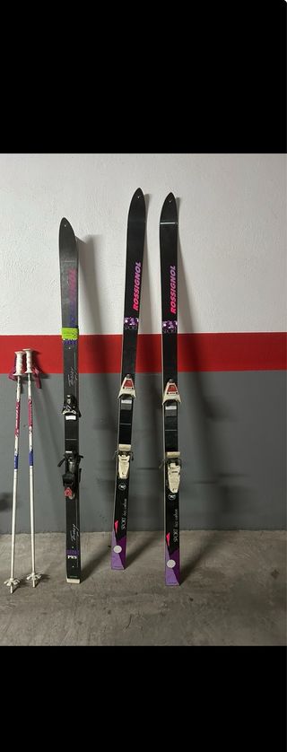 Juego de esquí Rossignol y bastones
