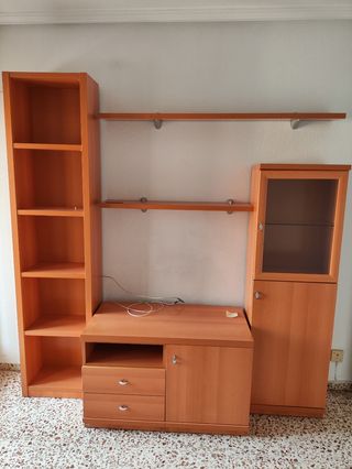 Mueble de salón modular madera