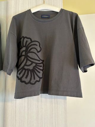 T-shirt Piombo grigia 100% cotone