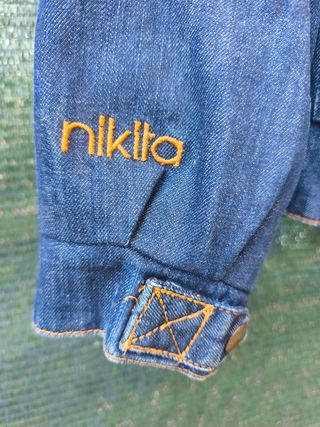 Chaqueta vaquera Nikita con capucha S azul