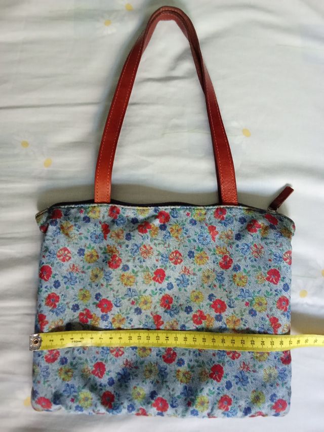 Bolso vaquero estampado floral