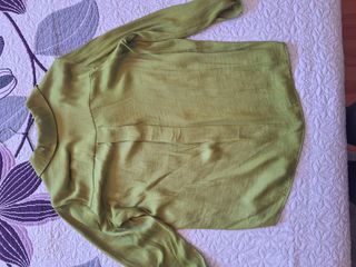Camisa Stradivarius verde talla S