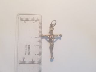 #1166 colgante cruz plata de ley 925