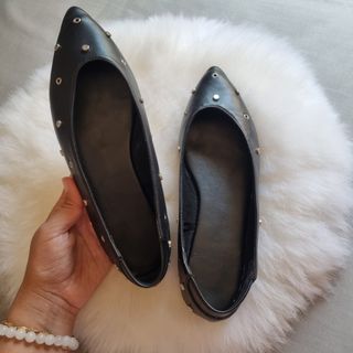 Bailarinas Sfera negras con tachuelas