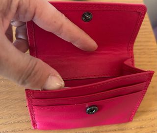 Cartera/Monedero Piel Rojo AD