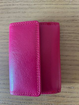 Cartera/Monedero Piel Rojo AD