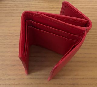 Cartera/Monedero Piel Rojo AD