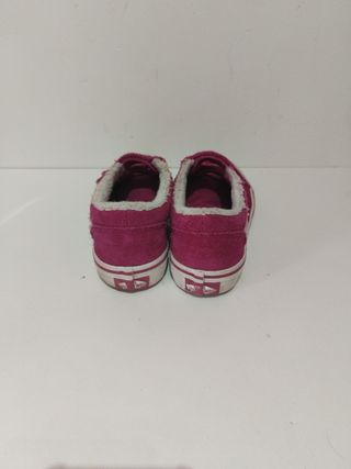 Vans rosas con velcro