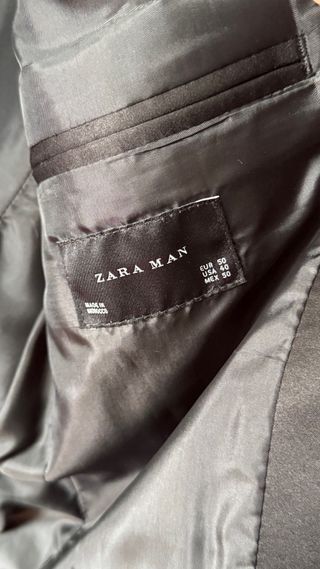 Americana traje Zara negra