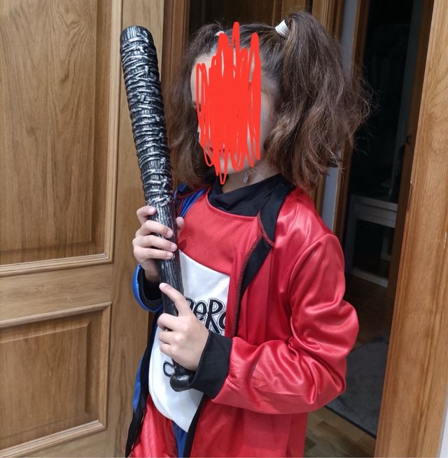 Disfraz Harley Quinn Niña Talla 7-8-9