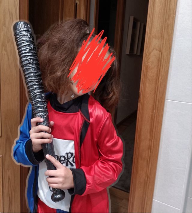 Disfraz Harley Quinn Niña Talla 7-8-9