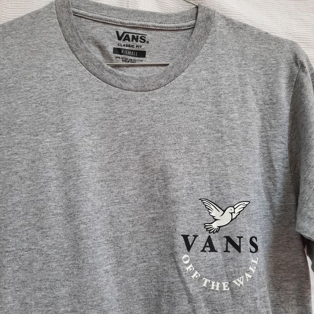 T-shirt Vans cotone grigio taglia XS