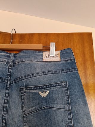 Pantalón vaquero Armani Jeans recto azul