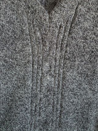 Jersey Festa cuello pico gris talla 42