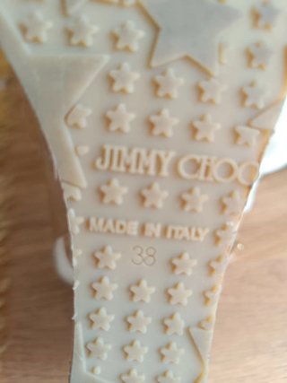 Sandalias cuña charol beige Jimmy Choo