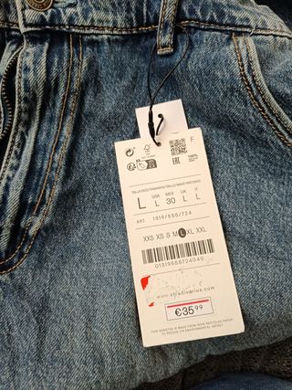 Falda vaquera Stradivarius Talla L