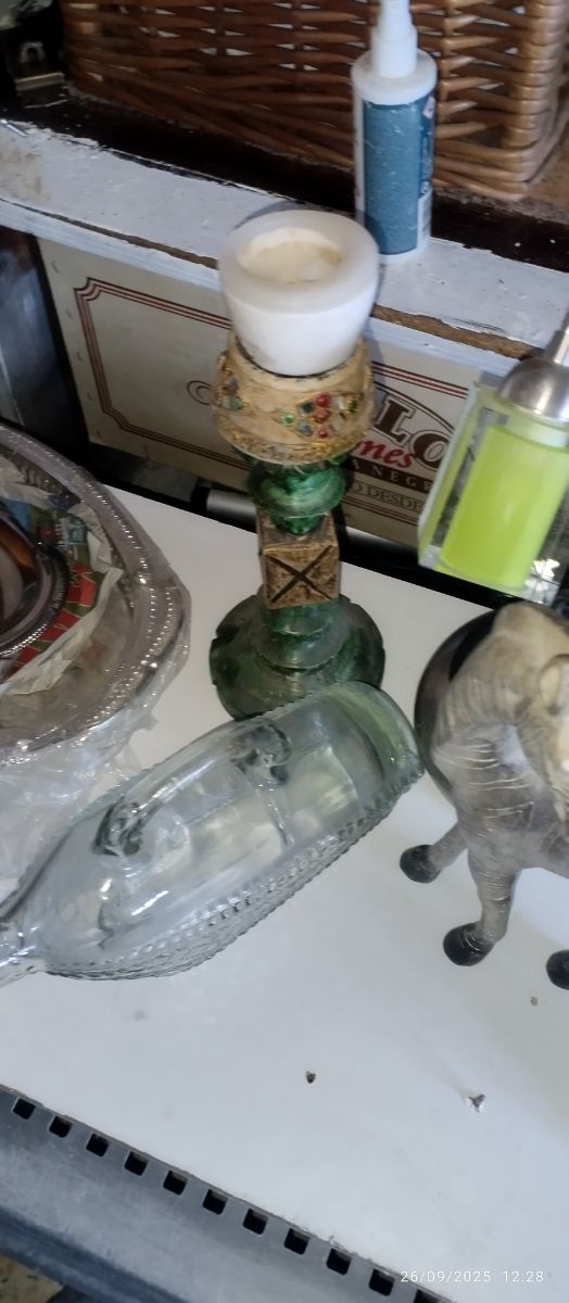 Bandeja y cuenco decorativos