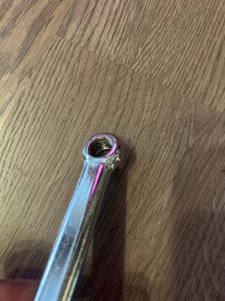 Biela de bicicleta 20” cromada