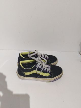 Vans Negras y Amarillas Talla X