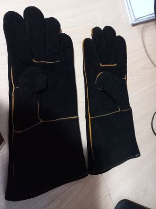Guantes de horno negros largos a estrenar