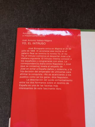 Yo, El Intruso (Colección Autores españoles e...