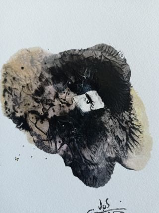 Arte original abstracto acuarela