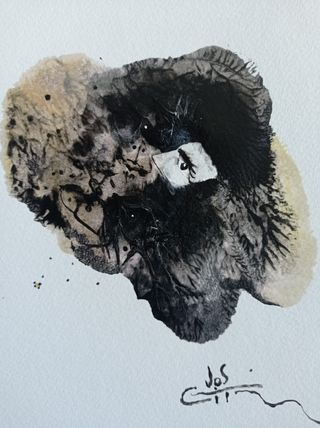 Arte original abstracto acuarela