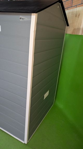 Caseta de resina gris 123x196x98 cm