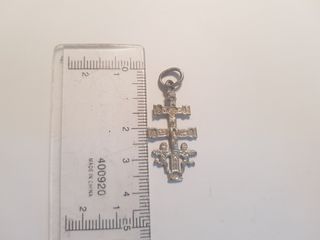 #1167 colgante cruz plata de ley 925