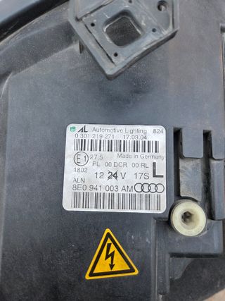 FARO IZQUIERDO AUDI A4 B7 8E0941003AM