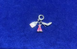 Charm Vestido Zapato Perfume Pulsera Pandora plata