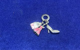 Charm Vestido Zapato Perfume Pulsera Pandora plata