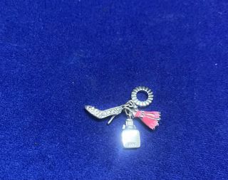 Charm Vestido Zapato Perfume Pulsera Pandora plata