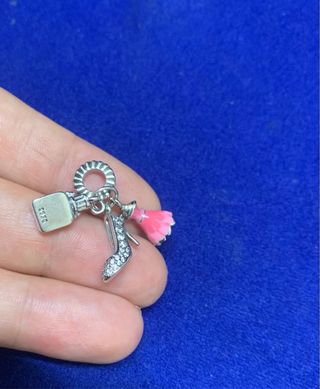 Charm Vestido Zapato Perfume Pulsera Pandora plata