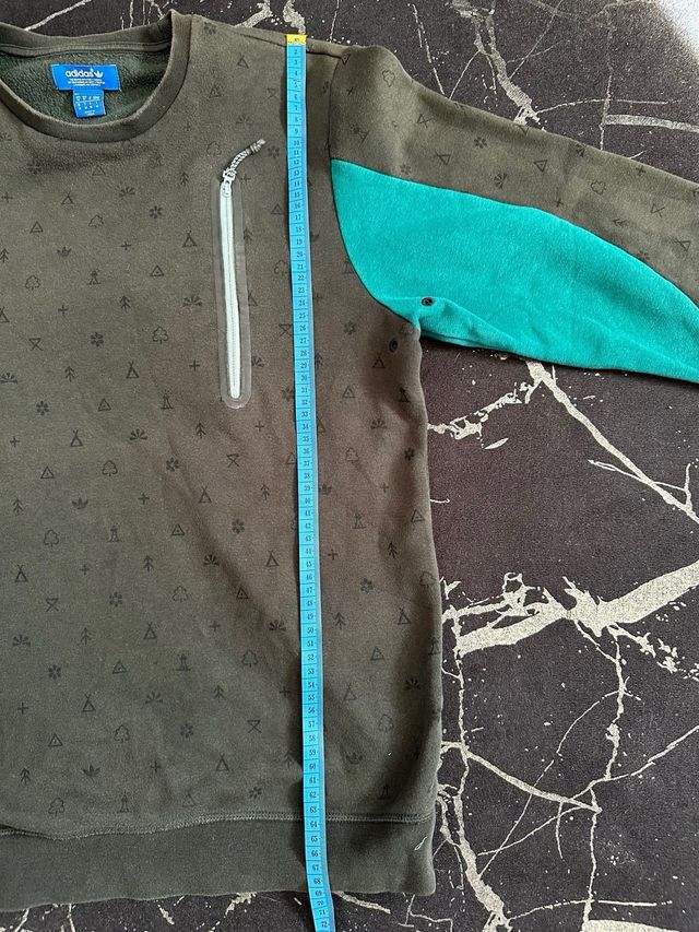 Sudadera Adidas verde y turquesa