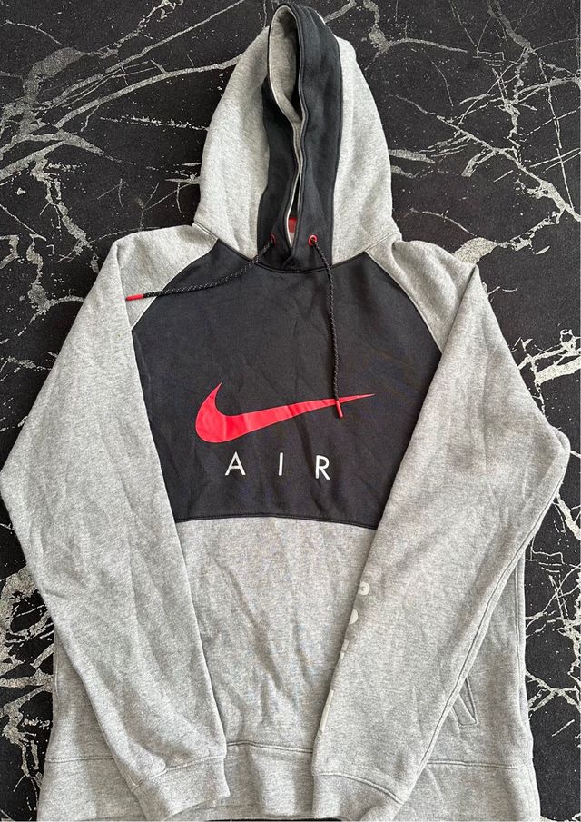 Sudadera Nike Air Gris y Negra
