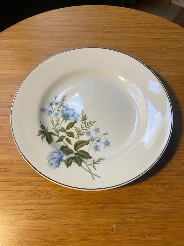 Tanagra Santander Blue Flowers Set di 2 piatti