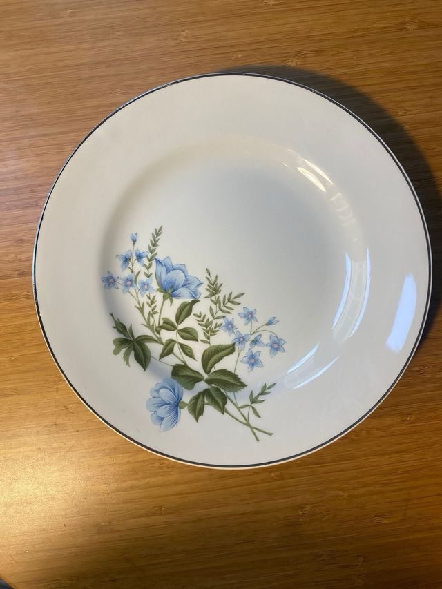 Tanagra Santander Blue Flowers Set di 2 piatti