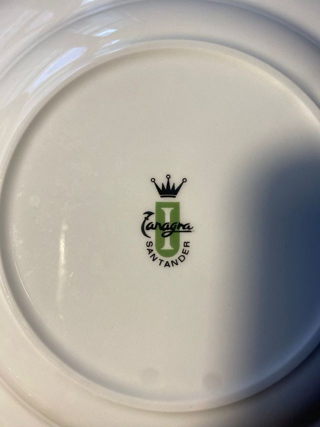 Tanagra Santander Blue Flowers Set di 2 piatti