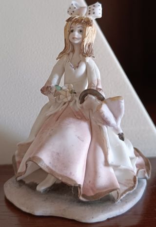 Coppia statuine ceramica Capodimonte